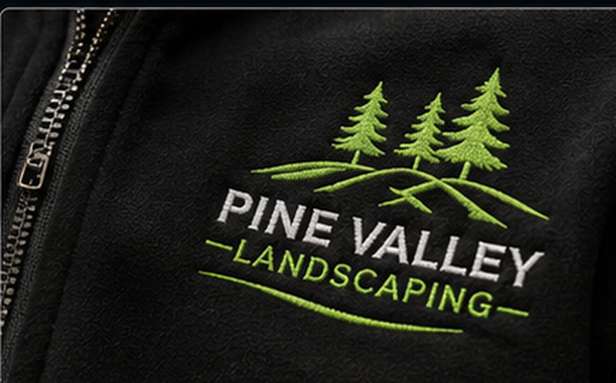 Detailed embroidery on a custom cap